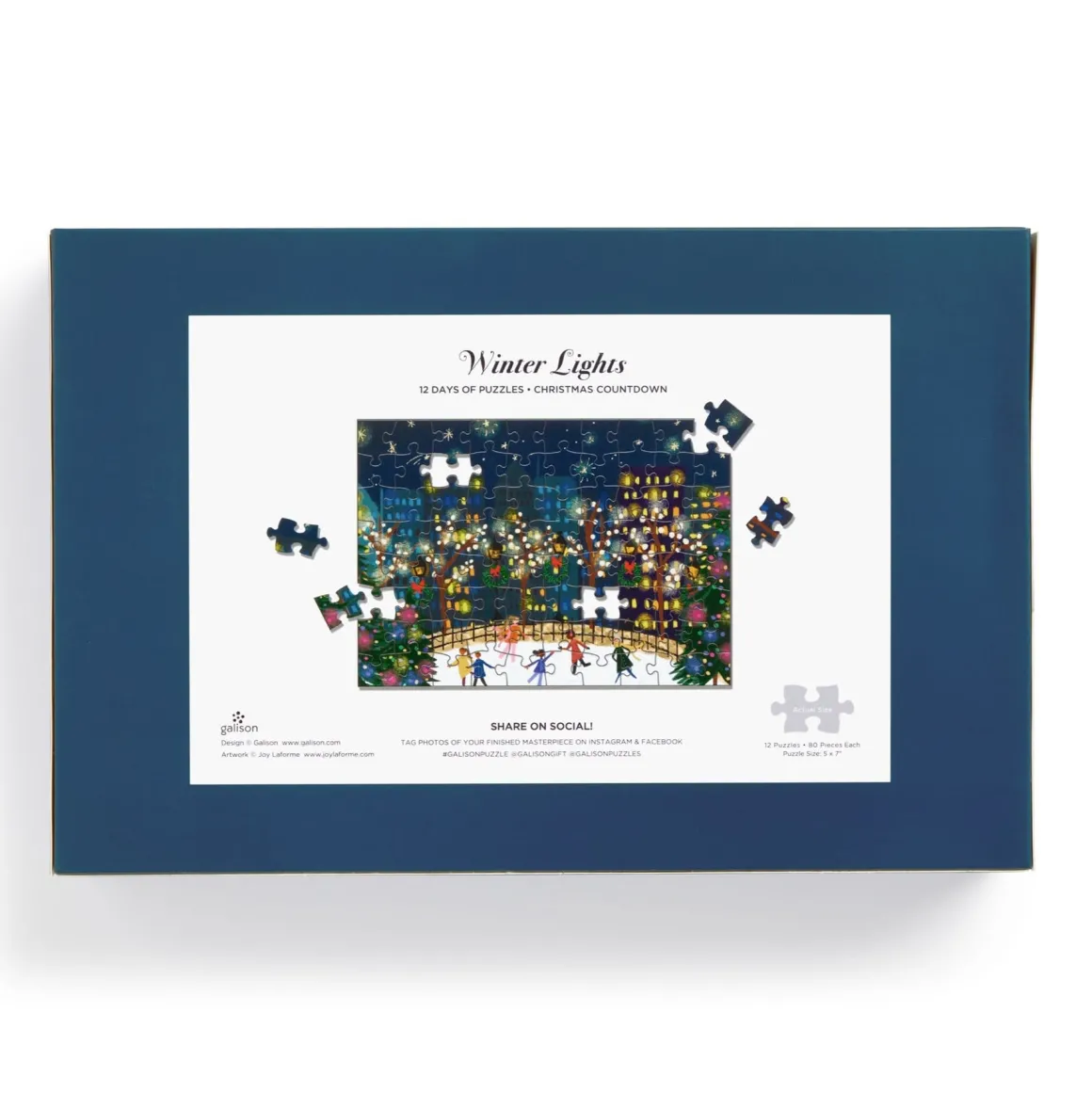 Joy Laforme Winter Lights 12 Days of Puzzles Holiday Countdown