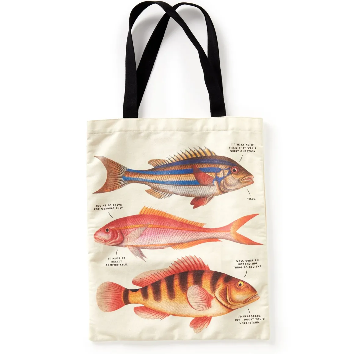 Judgy Fish Canvas Tote