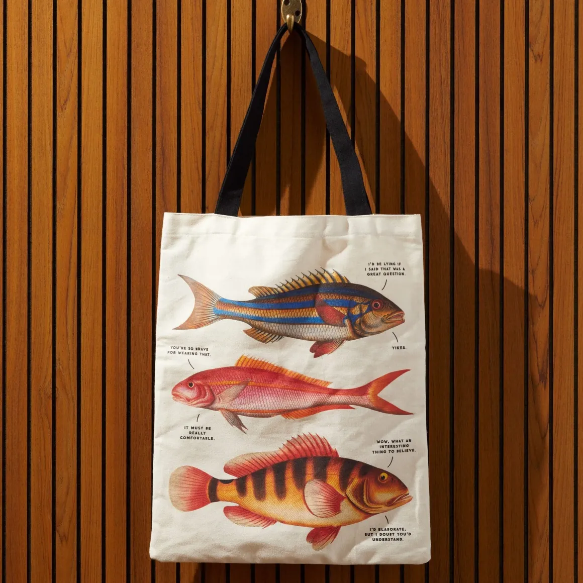 Judgy Fish Canvas Tote