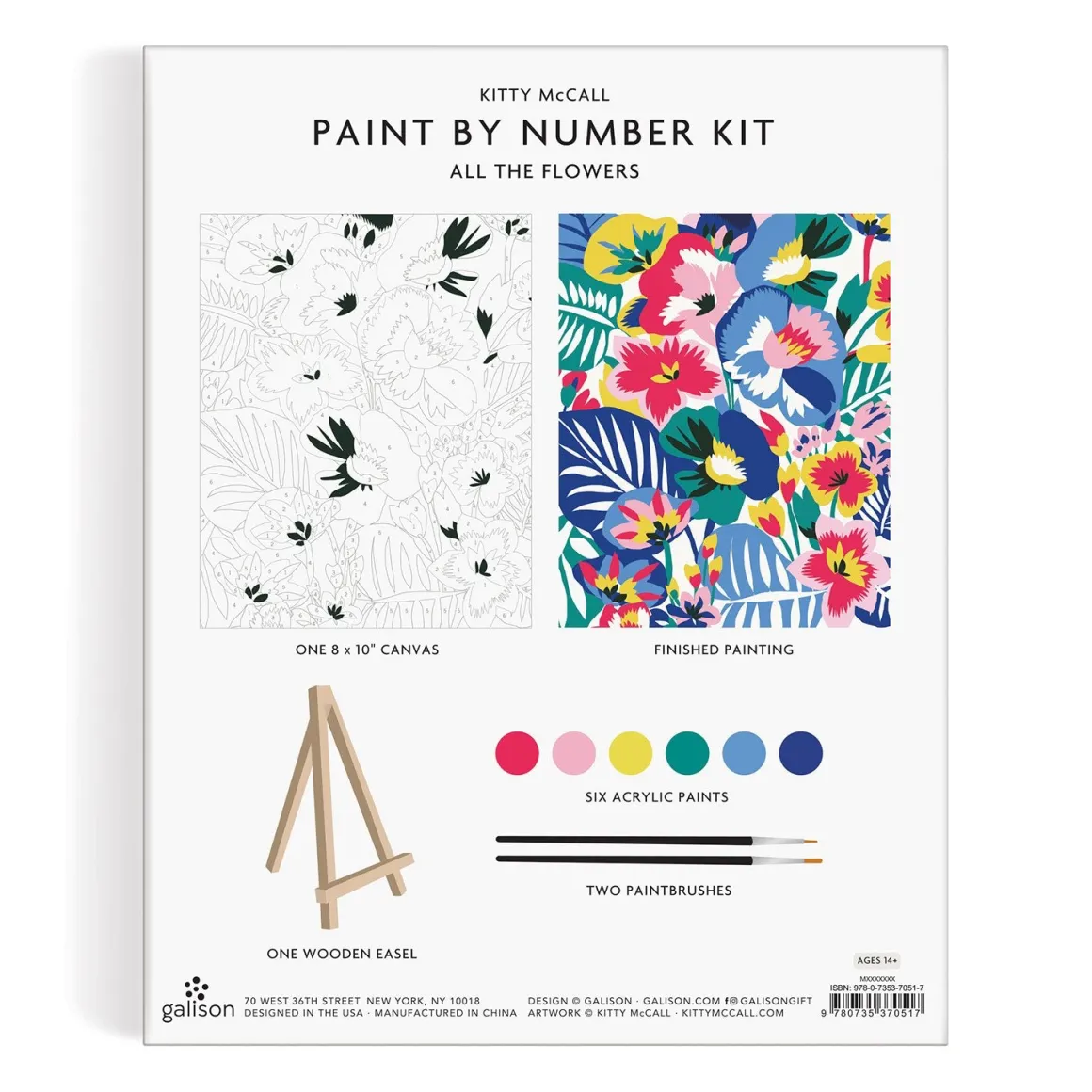 Kitty McCall All the Flowers Paint By Number Kit
