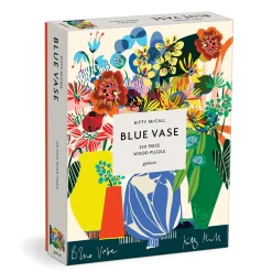 Kitty McCall Blue Vase 250 Piece Wood Puzzle
