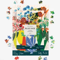 Kitty McCall Blue Vase 250 Piece Wood Puzzle