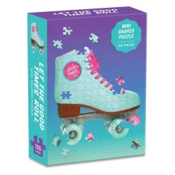 Let The Good Times Roll Roller Skate 100 Piece Mini Shaped Jigsaw Puzzle