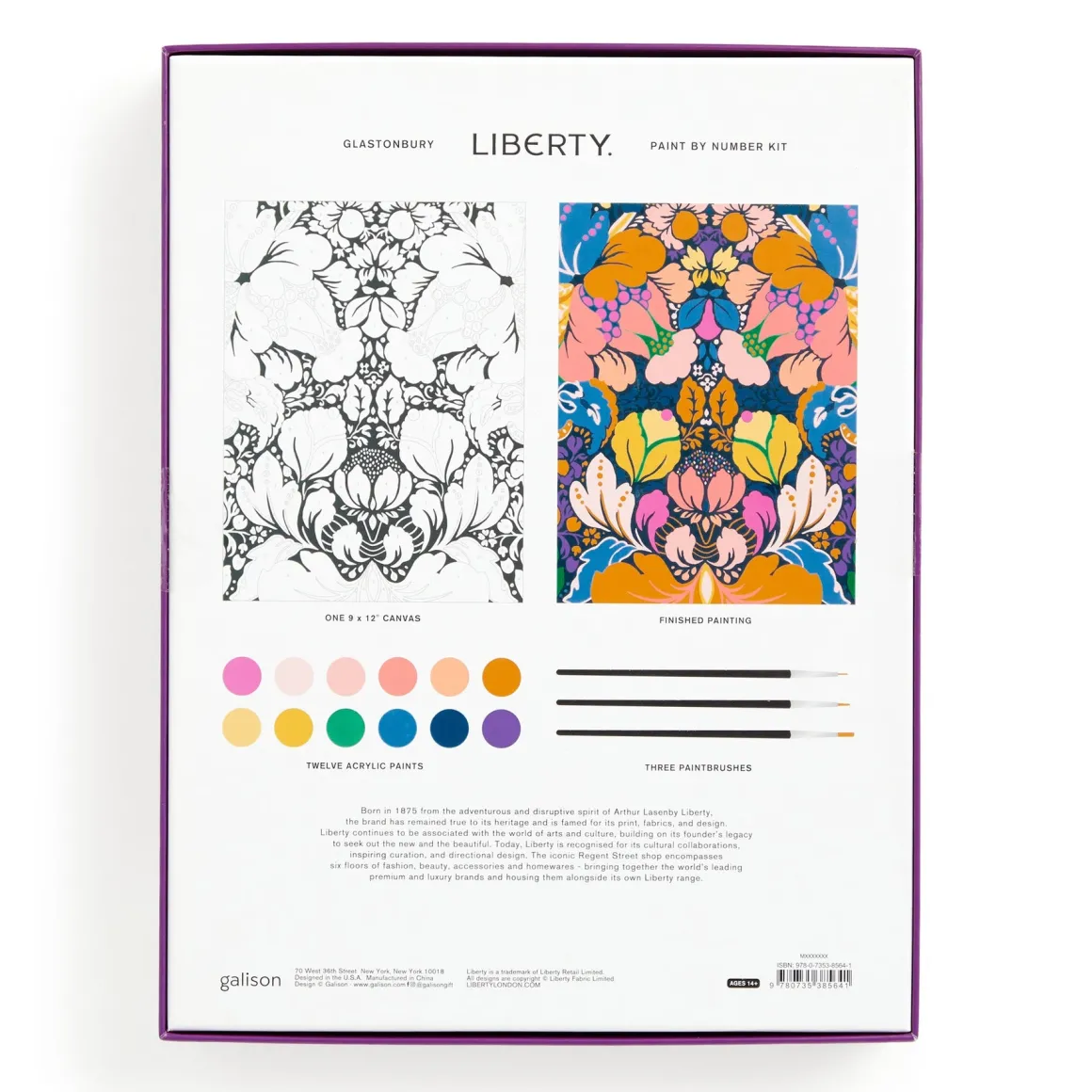 Liberty 9 x 12 Paint by Number Kit Glastonbury