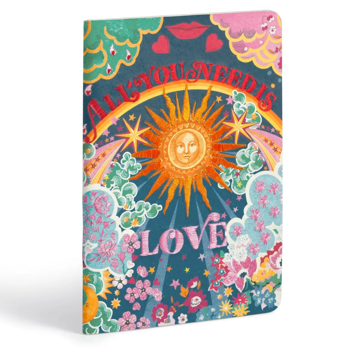 Liberty All You Need is Love B5 Handmade Embroidered Journal