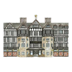 Liberty London Tudor Building 750 Piece Shaped Jigsaw Puzzle