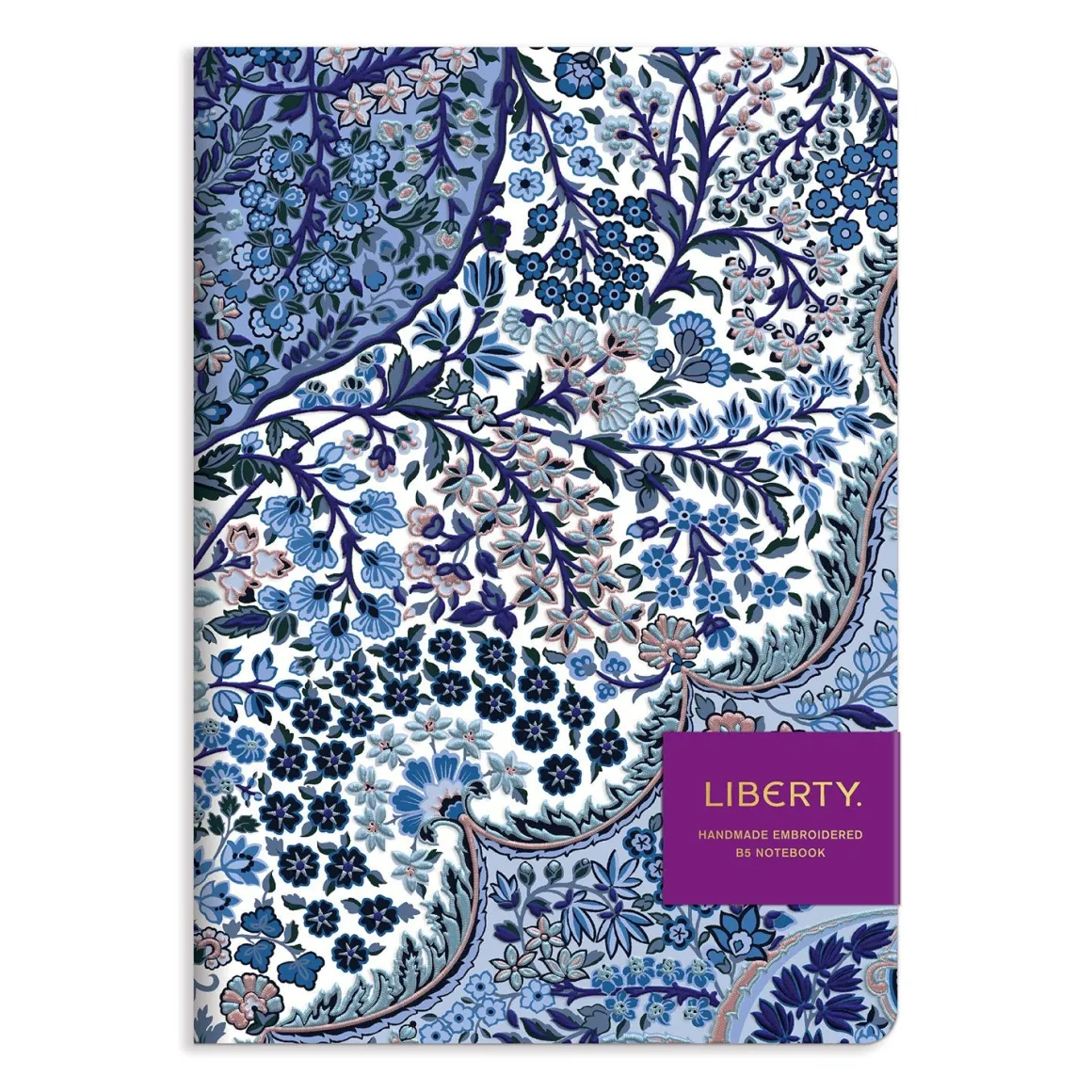 Liberty Tanjore Gardens B5 Handmade Embroidered Journal