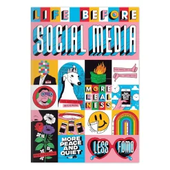 Life Before Social Media A5 Notebook