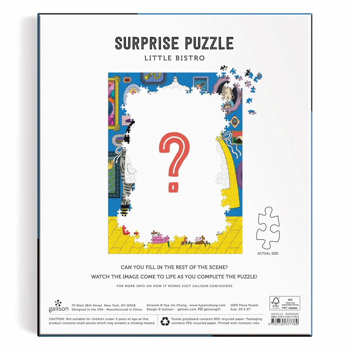 Little Bistro 1000 Piece Surprise Puzzle
