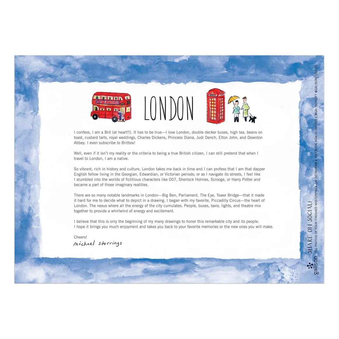 London By Michael Storrings 1000 Piece Jigsaw Puzzle
