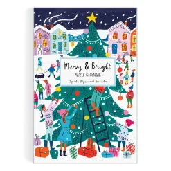 Louise Cunningham Merry and Bright 12 Days of Christmas Advent Puzzle Calendar