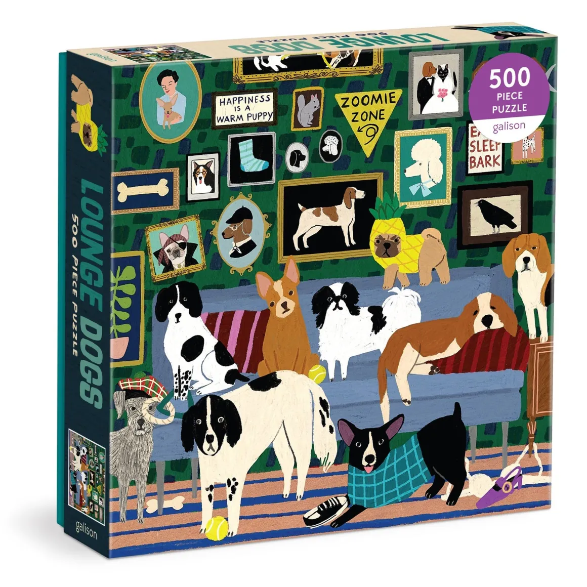 Lounge Dogs 500 Piece Puzzle