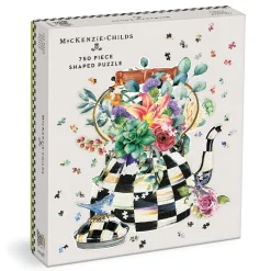 MacKenzie-Childs Blooming Kettle 750 Piece Shaped Puzzle