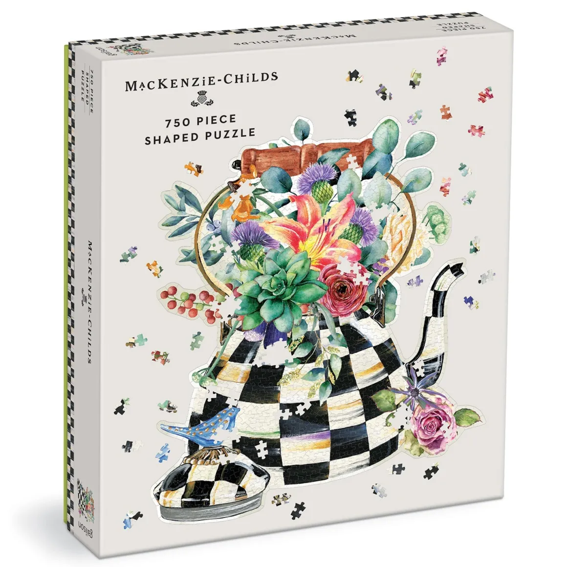 MacKenzie-Childs Blooming Kettle 750 Piece Shaped Puzzle