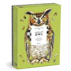 MacKenzie-Childs Woodland Owl 250 Piece Shaped Wood Puzzle