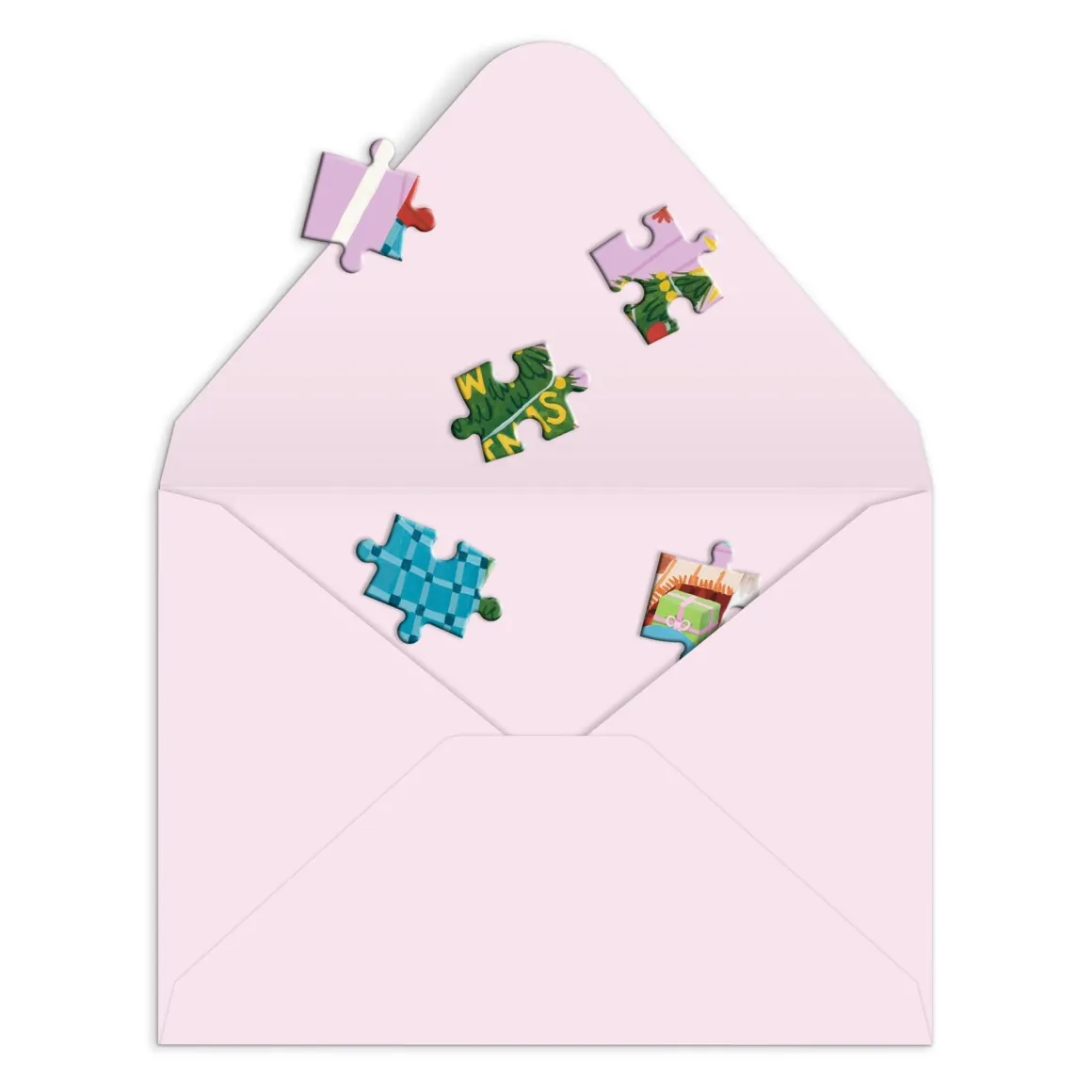 Meowy Christmas Greeting Card Puzzle
