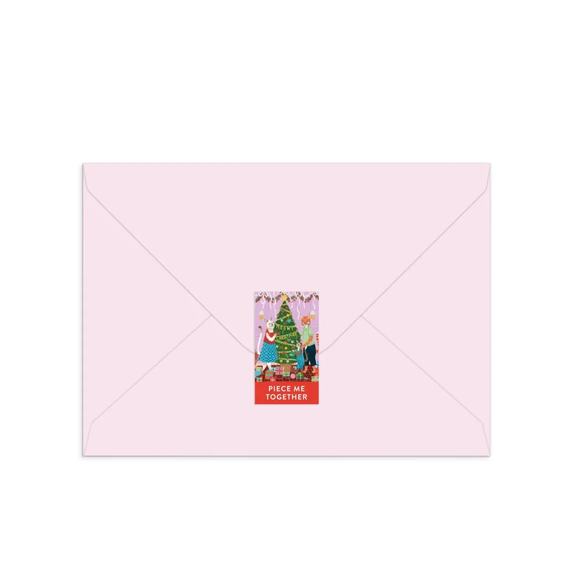 Meowy Christmas Greeting Card Puzzle
