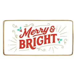 Merry & Bright Porcelain Tray