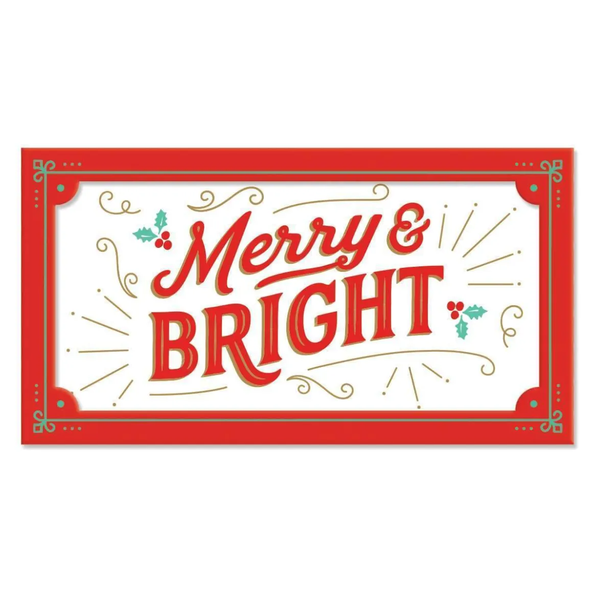 Merry & Bright Porcelain Tray