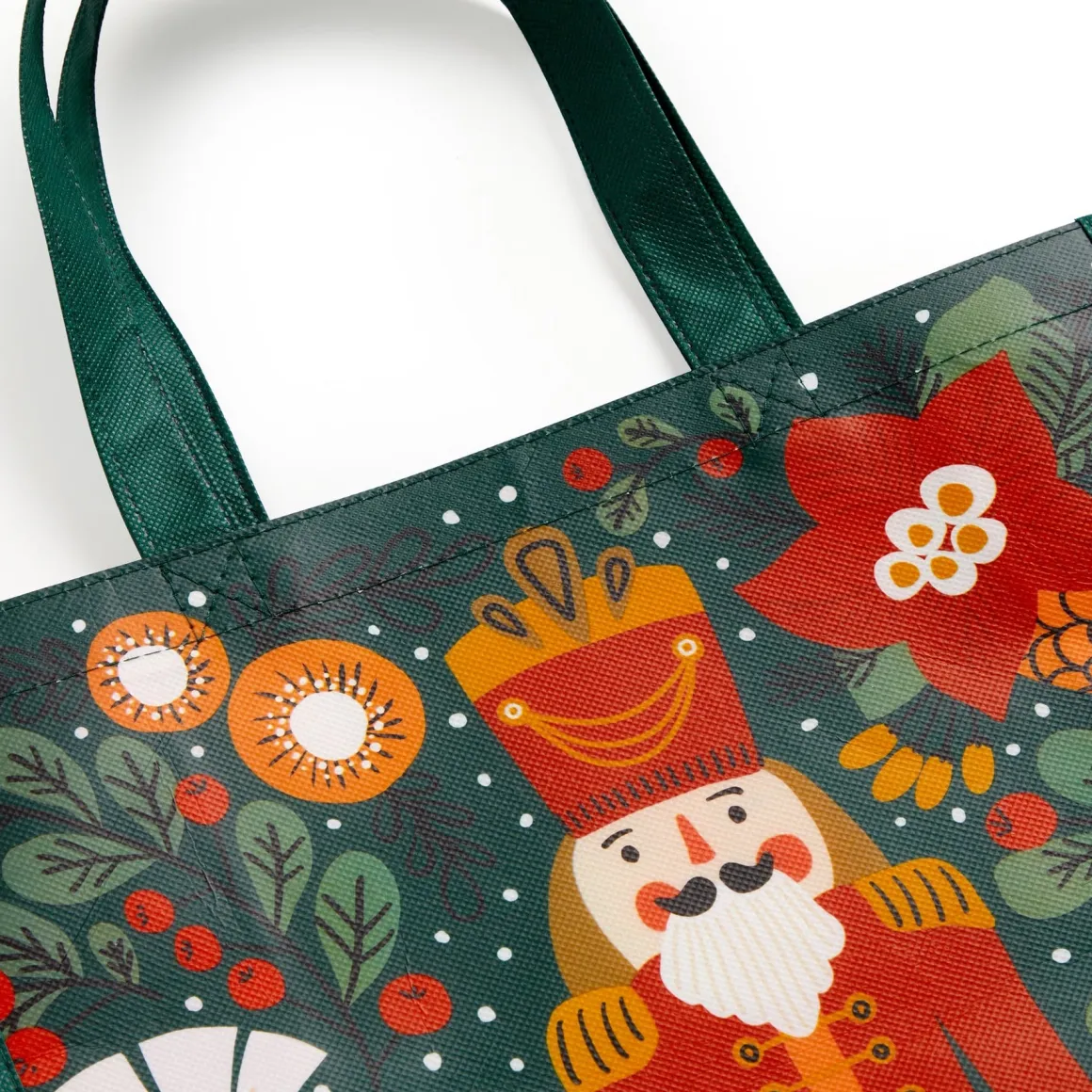 Merry Nutcracker Reusable Shopping Bag