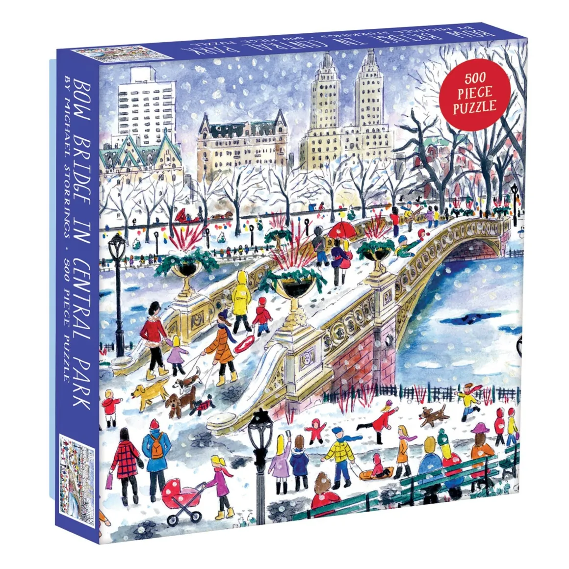 Michael Storrings Bow Bridge In Central Park 500 Piece Jigsaw Puzzle