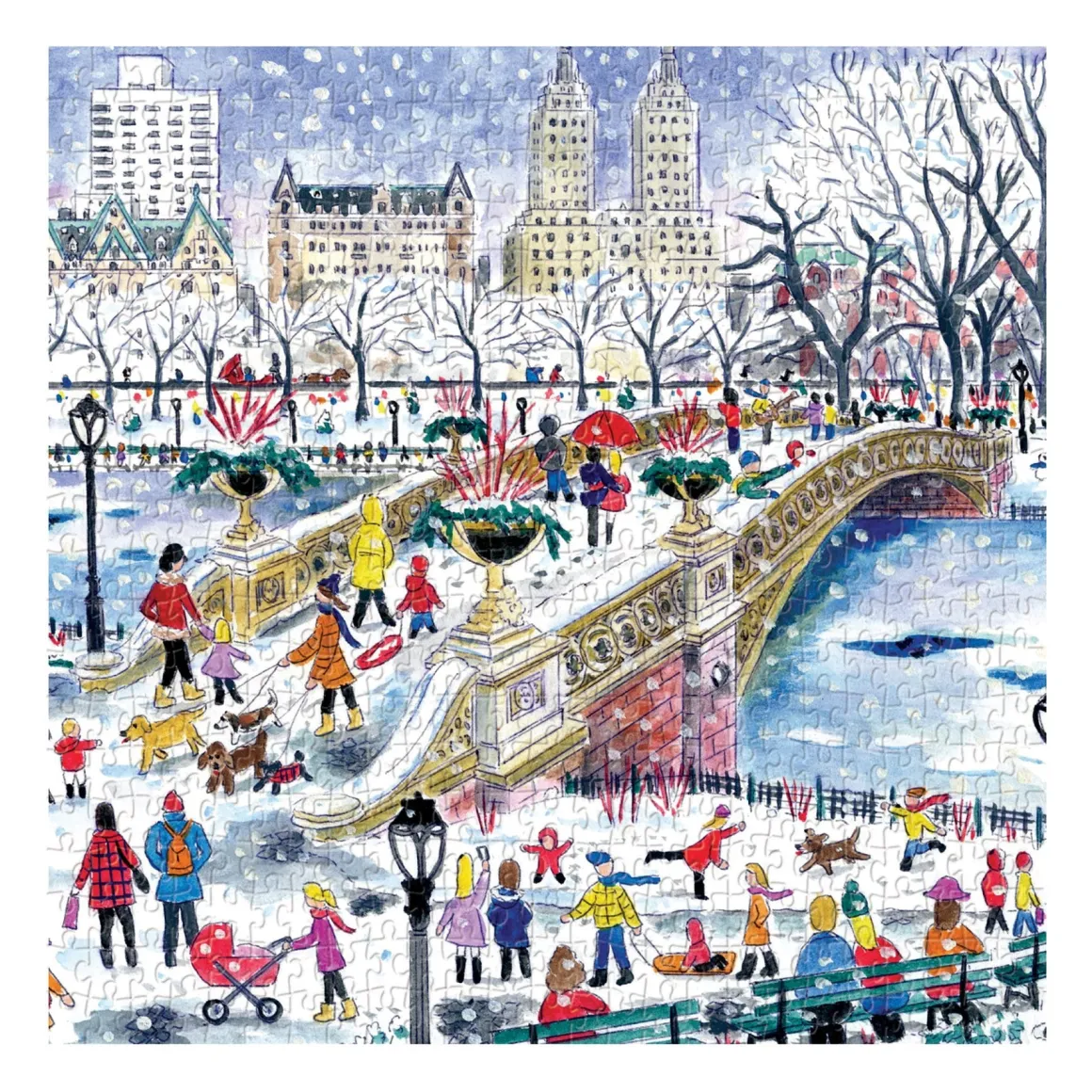 Michael Storrings Bow Bridge In Central Park 500 Piece Jigsaw Puzzle