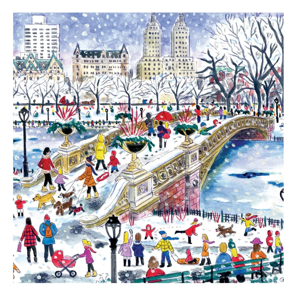 Michael Storrings Bow Bridge In Central Park 500 Piece Jigsaw Puzzle