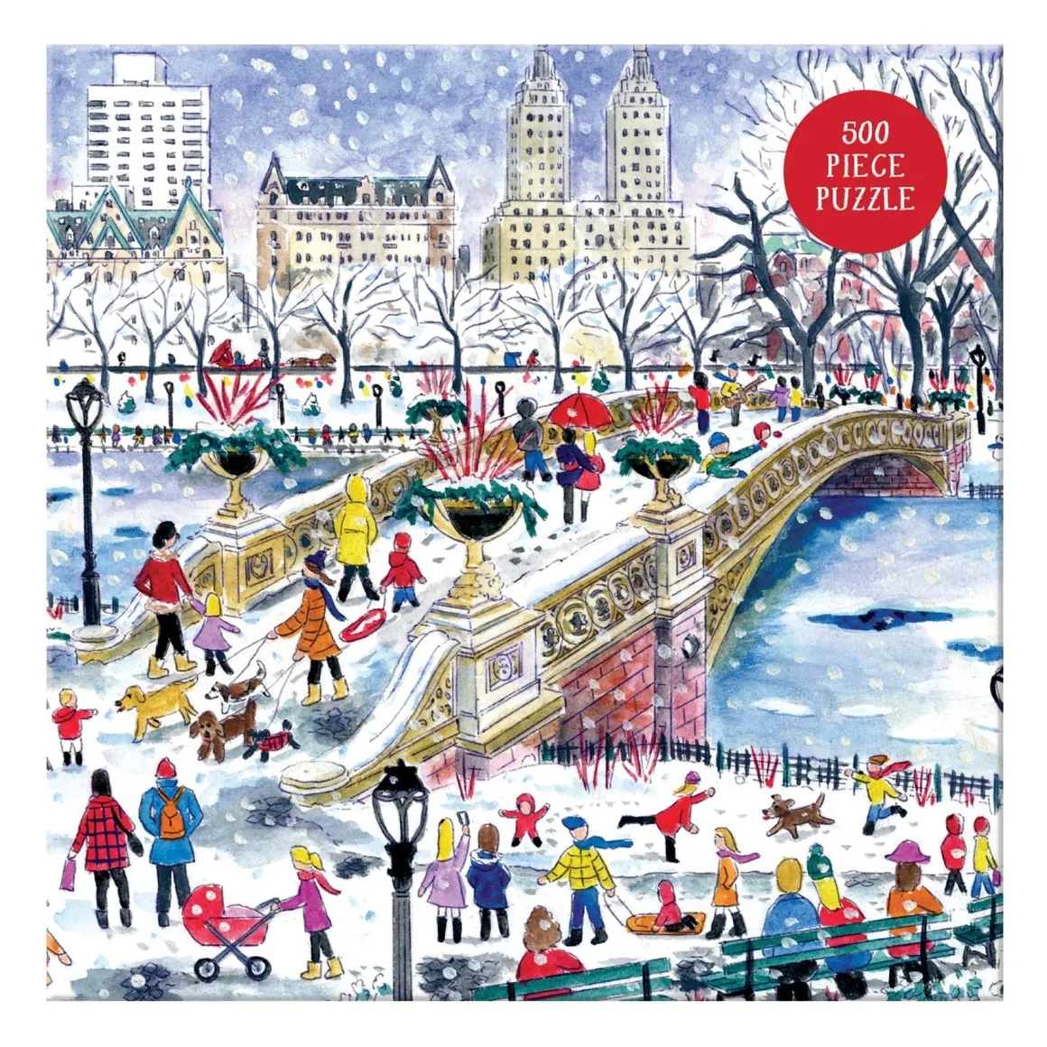 Michael Storrings Bow Bridge In Central Park 500 Piece Jigsaw Puzzle