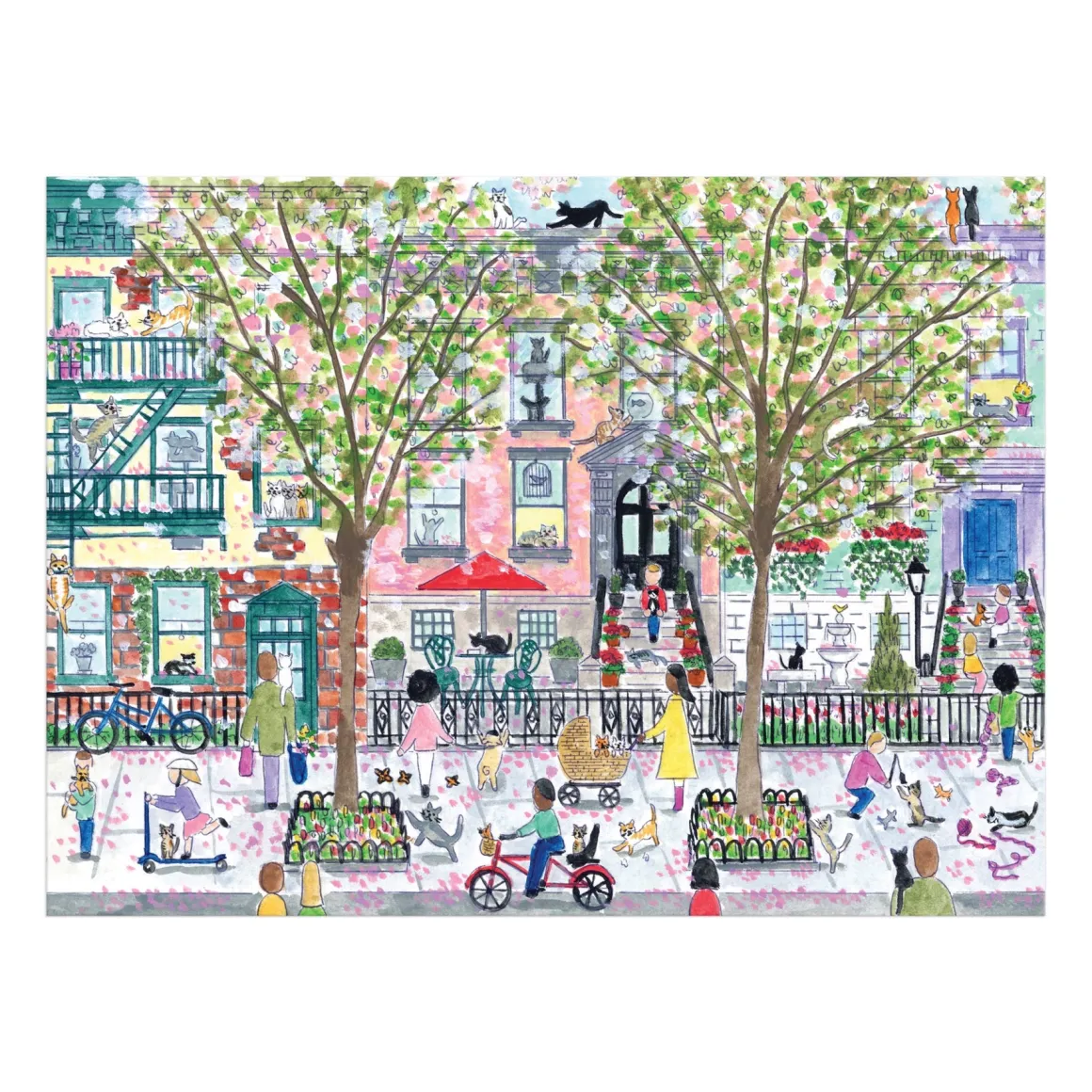 Michael Storrings Cats in the City 1000 Piece Puzzle