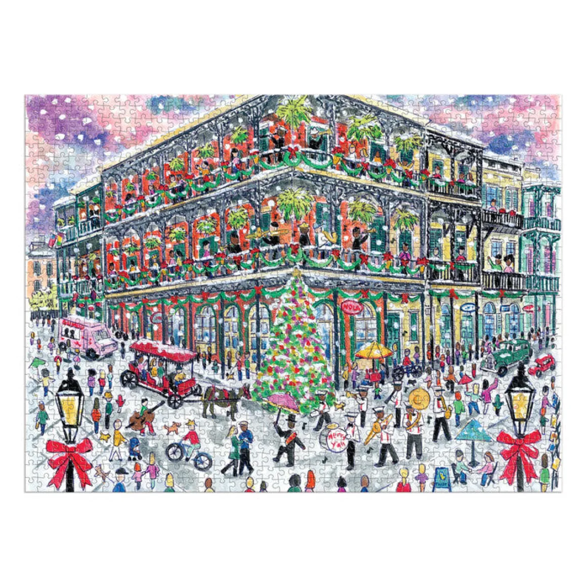 Michael Storrings Christmas in New Orleans 1000 Piece Puzzle