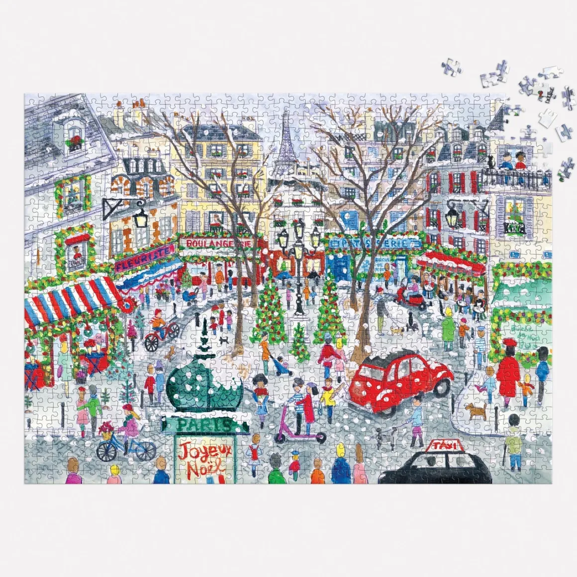 Michael Storrings Christmas in Paris 1000 Piece Foil Puzzle