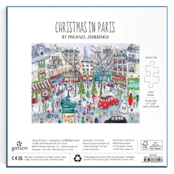 Michael Storrings Christmas in Paris 1000 Piece Foil Puzzle
