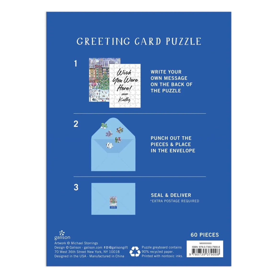 Michael Storrings Christmas in the City Greeting Card Puzzle