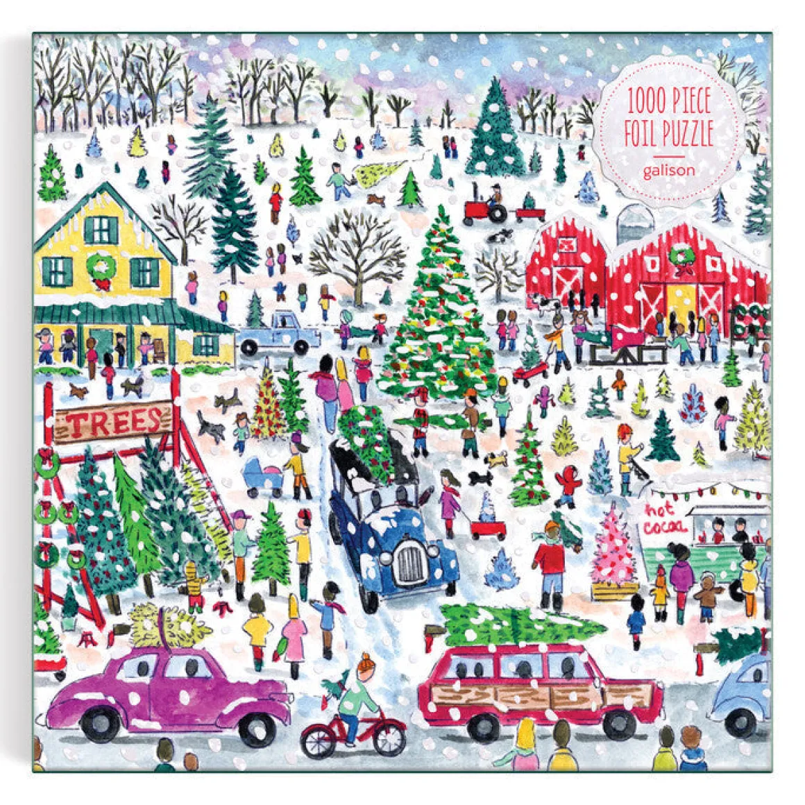 Michael Storrings Christmas Tree Farm 1000 Piece Foil Puzzle