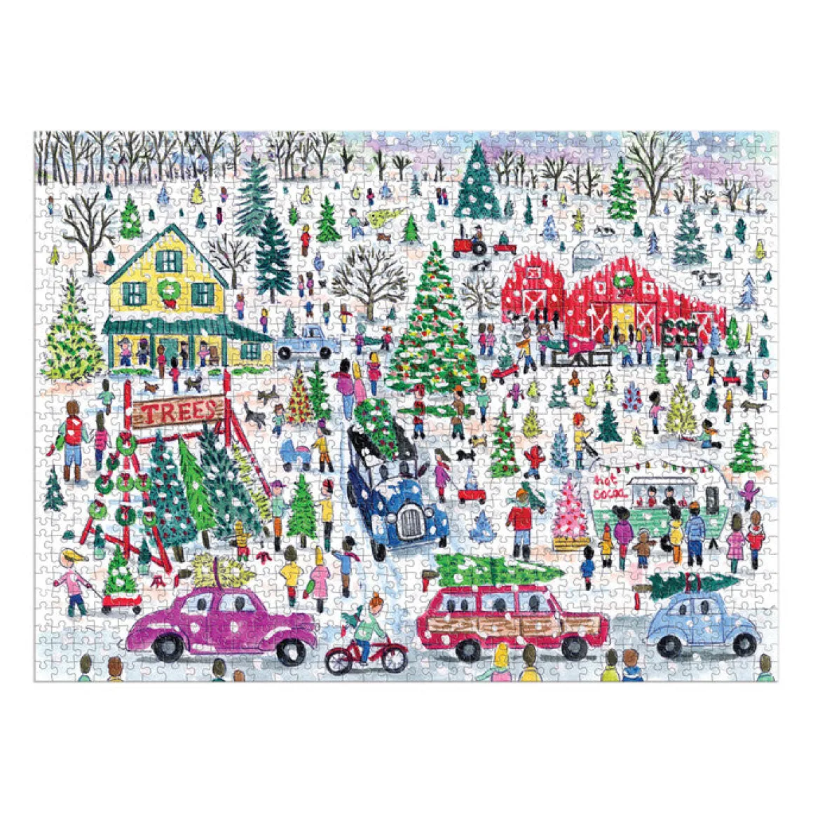 Michael Storrings Christmas Tree Farm 1000 Piece Foil Puzzle