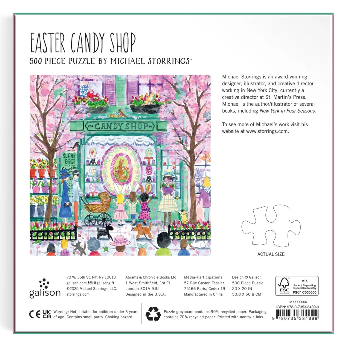 Michael Storrings Easter Candy Shop 500 Piece Puzzle