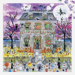 Michael Storrings Haunted House 500 Piece Glow in the Dark Puzzle
