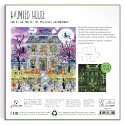Michael Storrings Haunted House 500 Piece Glow in the Dark Puzzle
