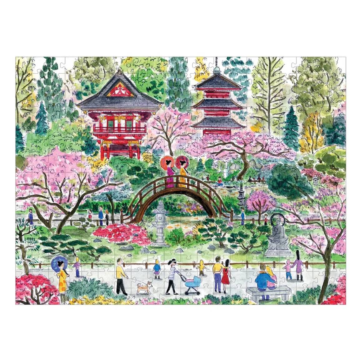 Michael Storrings Japanese Tea Garden 300 Piece Jigsaw Puzzle