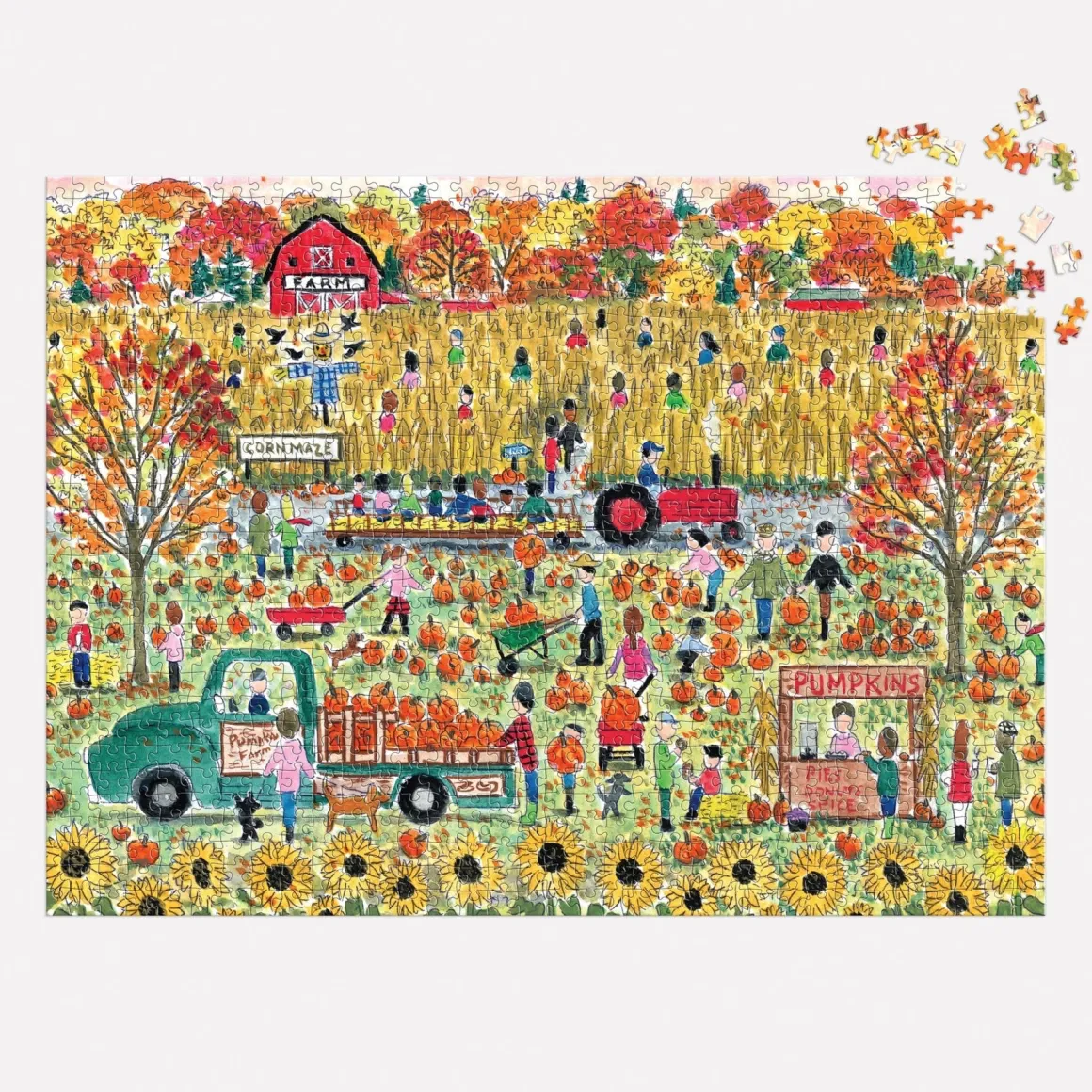 Michael Storrings Pumpkin Patch 1000 Piece Puzzle