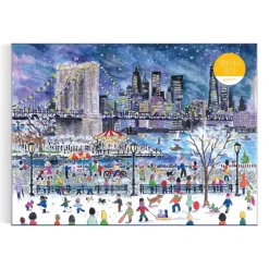 Michael Storrings Snowfall Over New York City 1000 Piece Puzzle