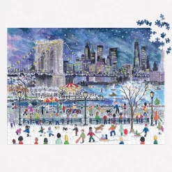 Michael Storrings Snowfall Over New York City 1000 Piece Puzzle