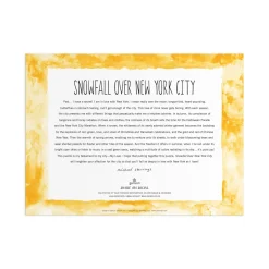 Michael Storrings Snowfall Over New York City 1000 Piece Puzzle