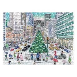 Michael Storrings Snowfall on Park Avenue 1000 Piece Puzzle
