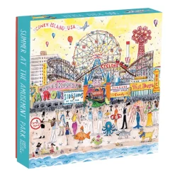Michael Storrings Summer at the Amusement Park 500 Piece Jigsaw Puzzle