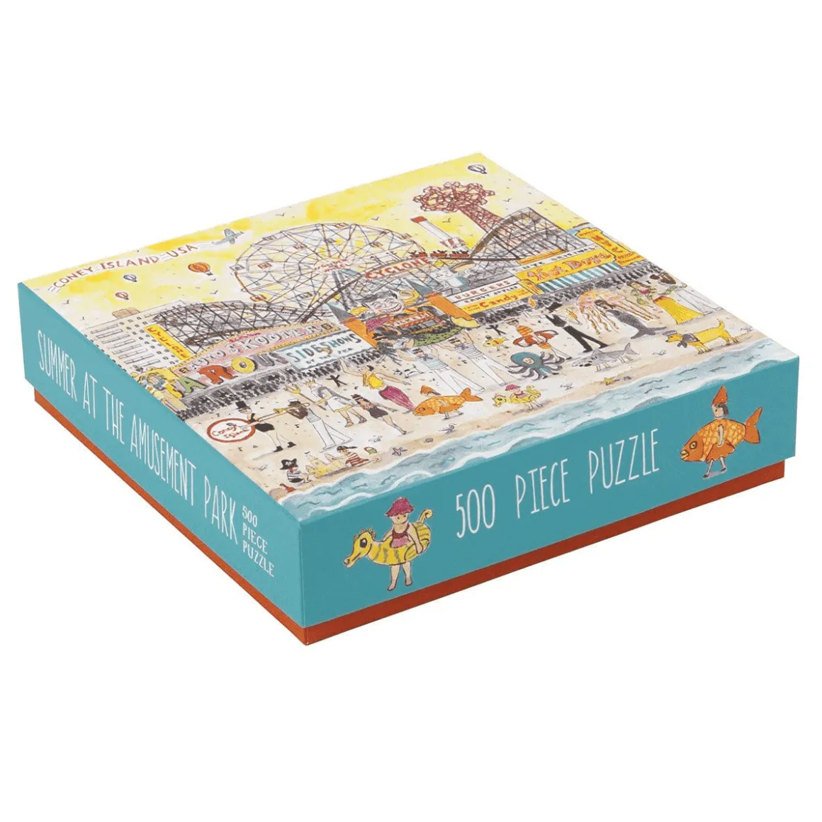 Michael Storrings Summer at the Amusement Park 500 Piece Jigsaw Puzzle