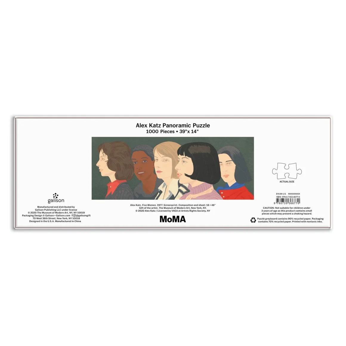 MoMA Alex Katz Five Women 1000 Piece Panoramic Jigsaw Puzzle