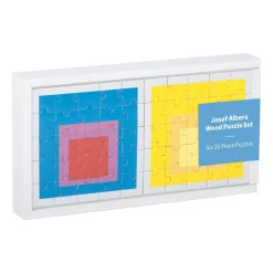 MoMA Josef Albers Wood Jigsaw Puzzle Set