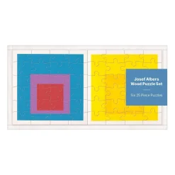 MoMA Josef Albers Wood Jigsaw Puzzle Set