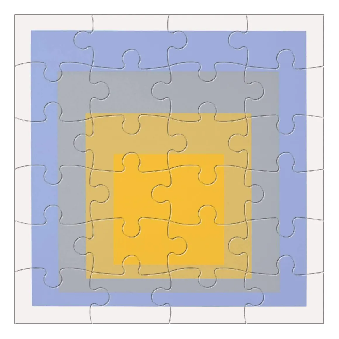 MoMA Josef Albers Wood Jigsaw Puzzle Set
